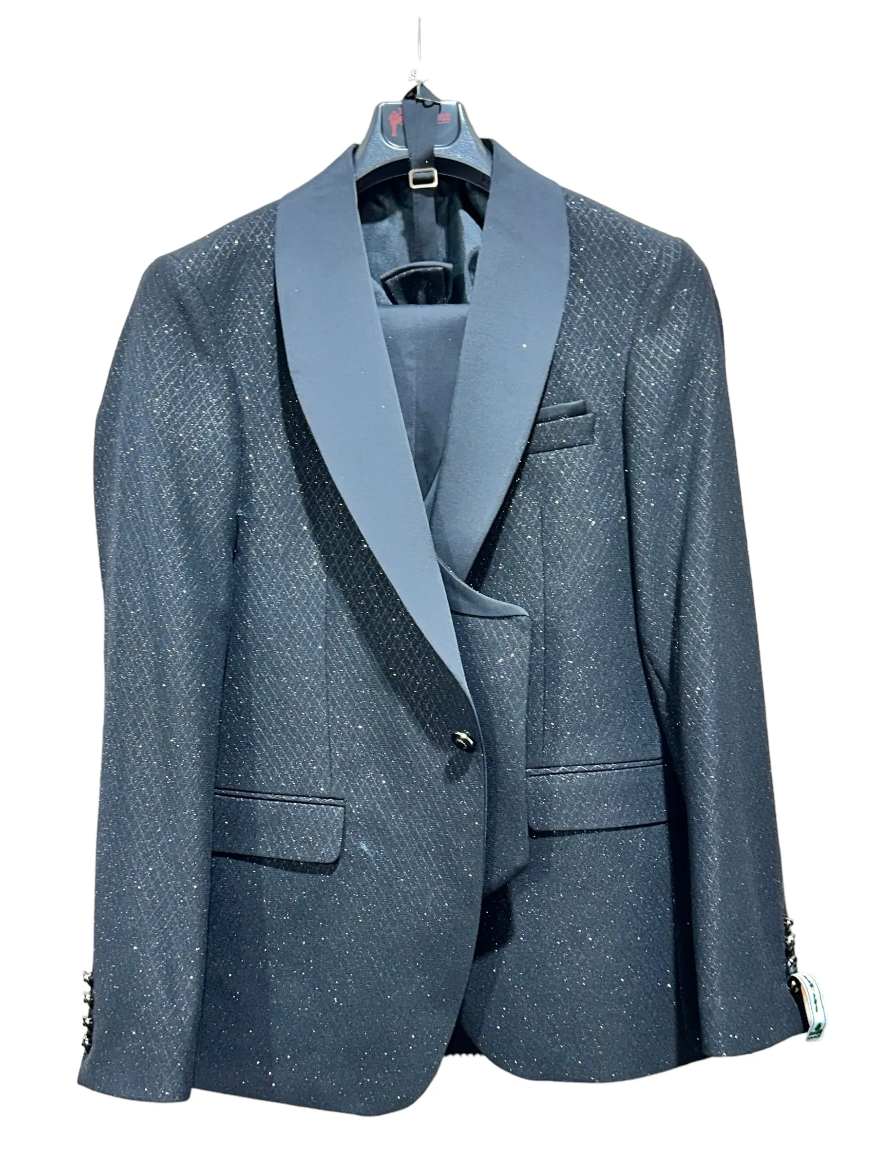 4pc Glitter Tuxedo | Diamond Cut | Shawl Lapel