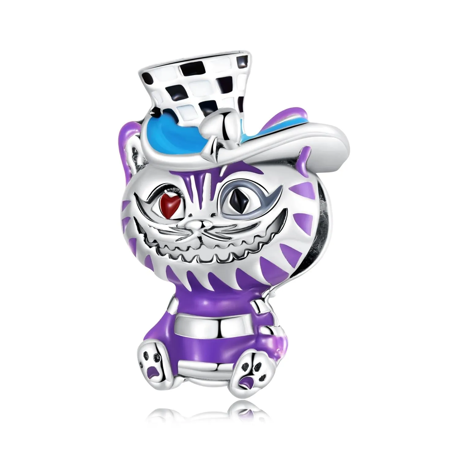 925 Sterling Silver Cat Bead For Diy Bracelet Or Necklace