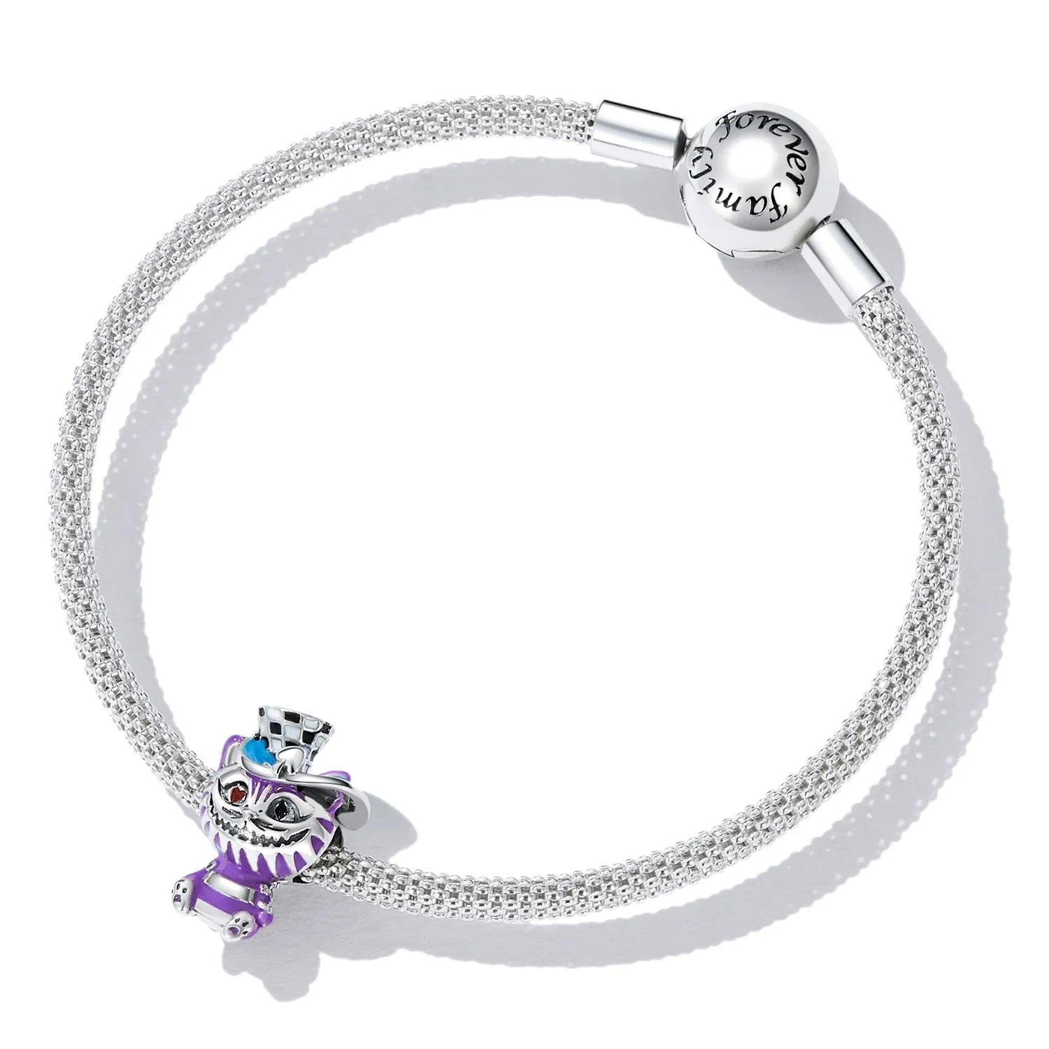 925 Sterling Silver Cat Bead For Diy Bracelet Or Necklace