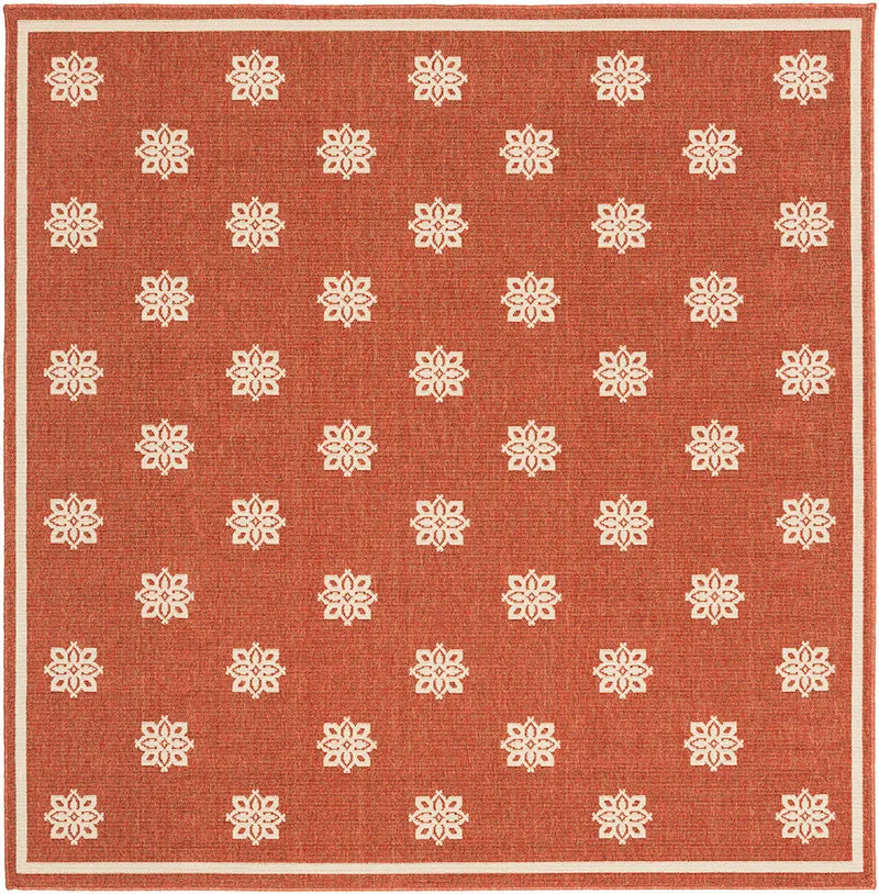 Alfresco Finish Cherry/Beige Area Rug