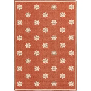 Alfresco Finish Cherry/Beige Area Rug