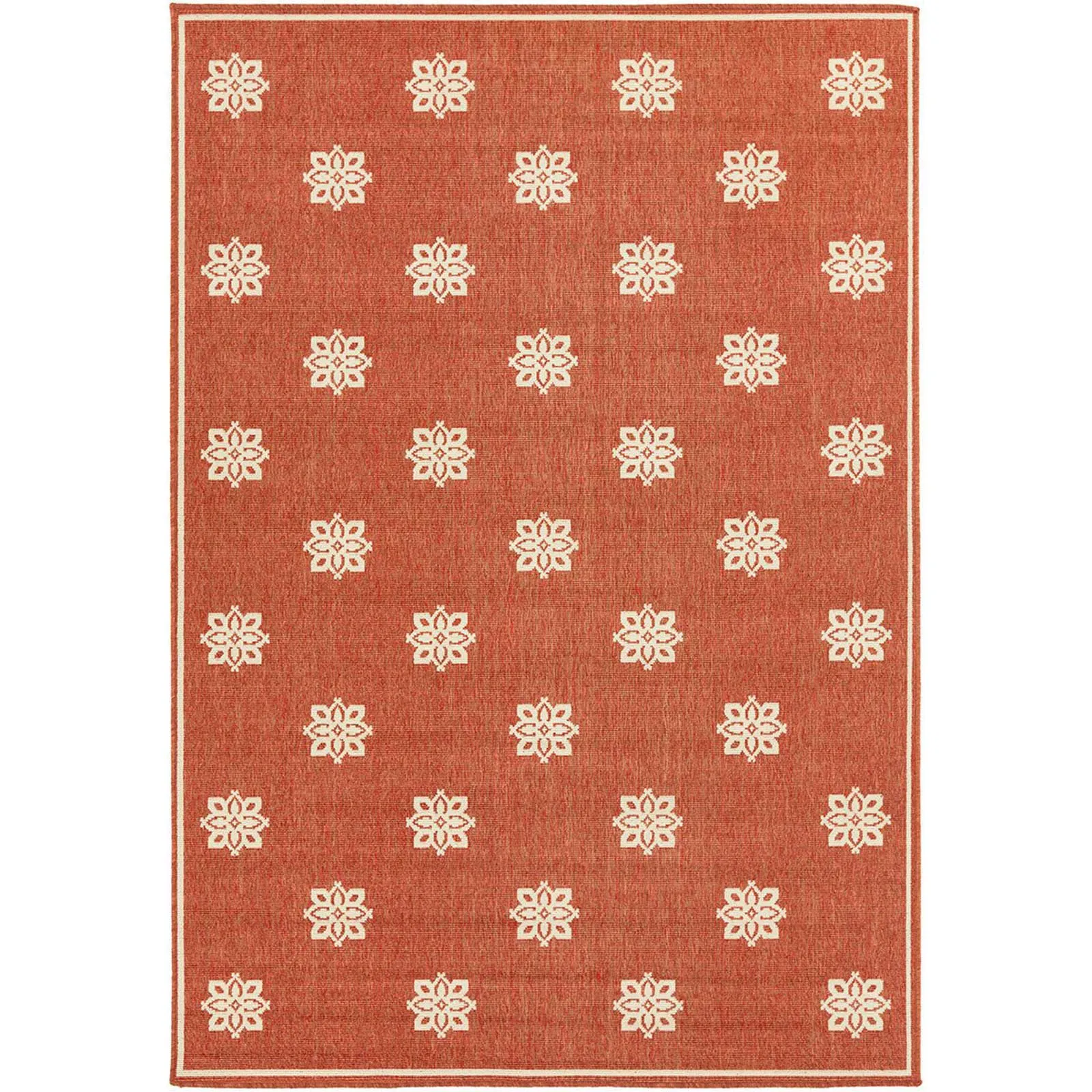 Alfresco Finish Cherry/Beige Area Rug