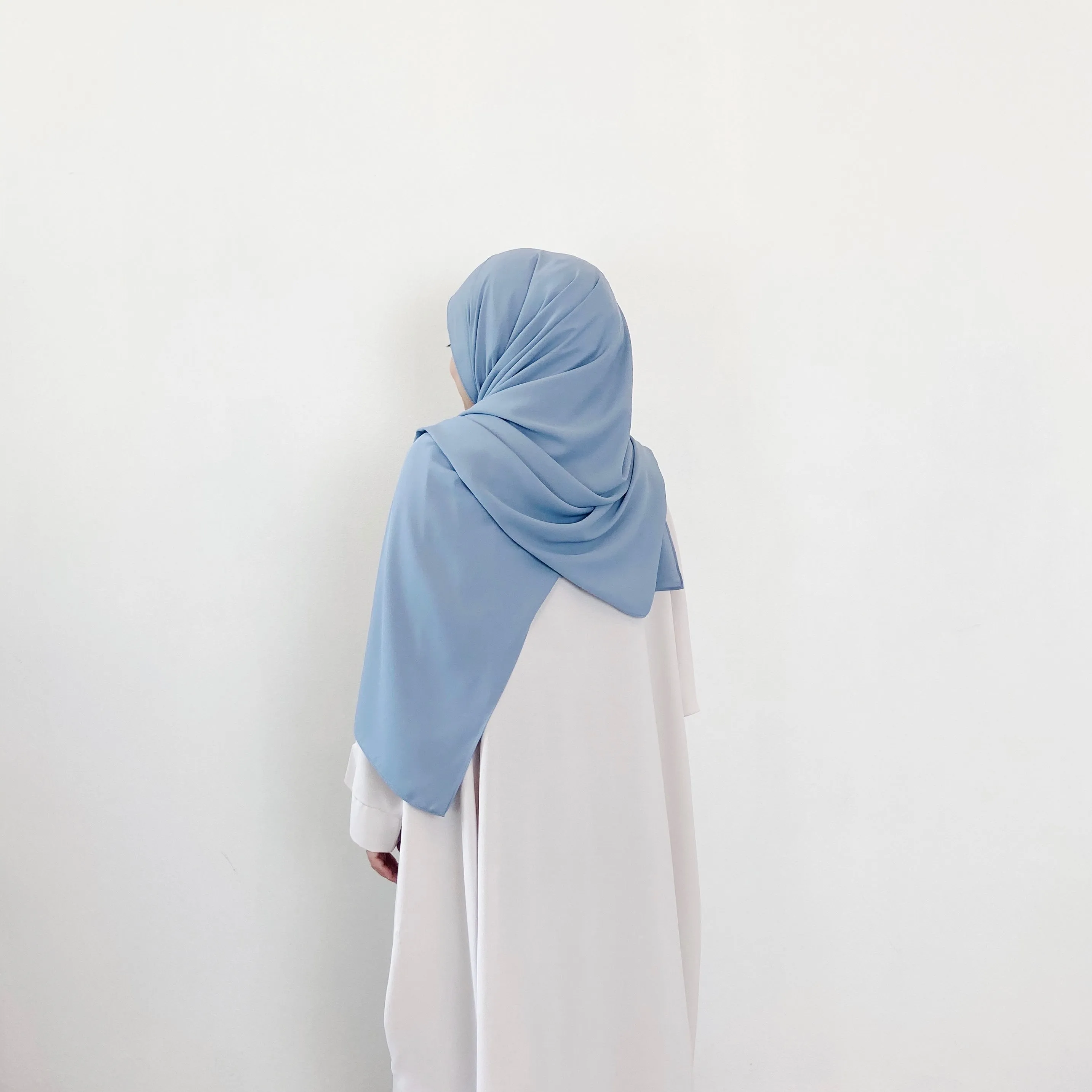 AS/IS - Premium Chiffon : Dusty Blue