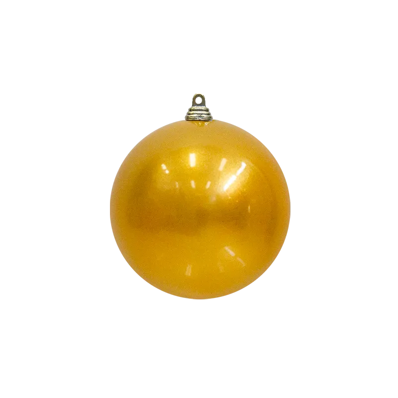 Bauble Outdoor UV Stable Gold 100mm