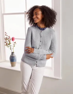 Beaufort Cashmere Cardigan-Winter Slate Nep