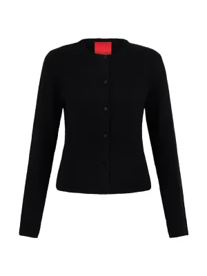Black cashmere cardigan