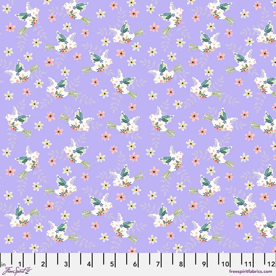 Bloom! by Mia Charro for FreeSpirit Fabrics - Whimsical Wings Lavender - PWMC077.XLAVENDER - Sold in 1/2 yard increments
