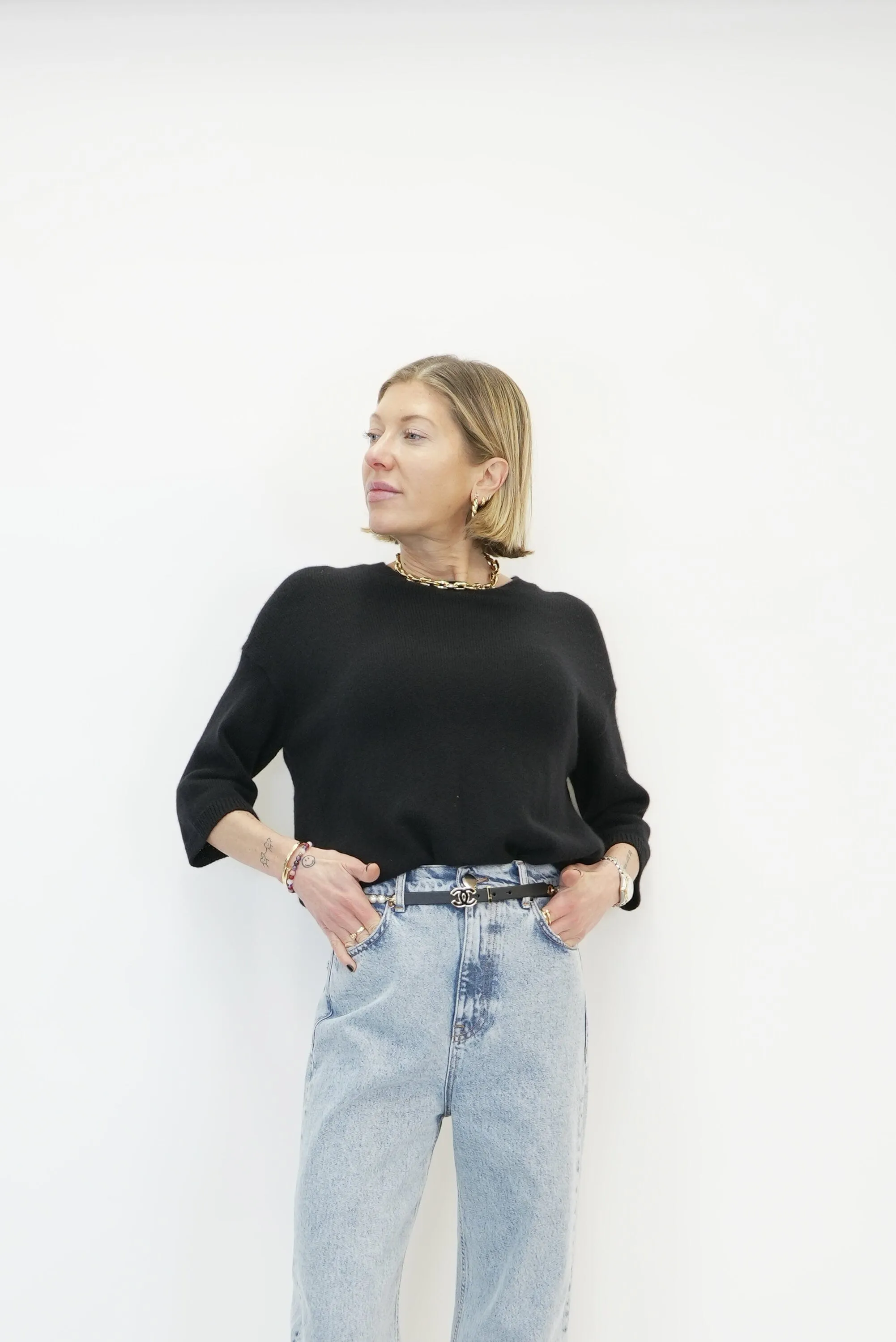 CAMILLE SWEATER IN BLACK