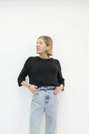 CAMILLE SWEATER IN BLACK