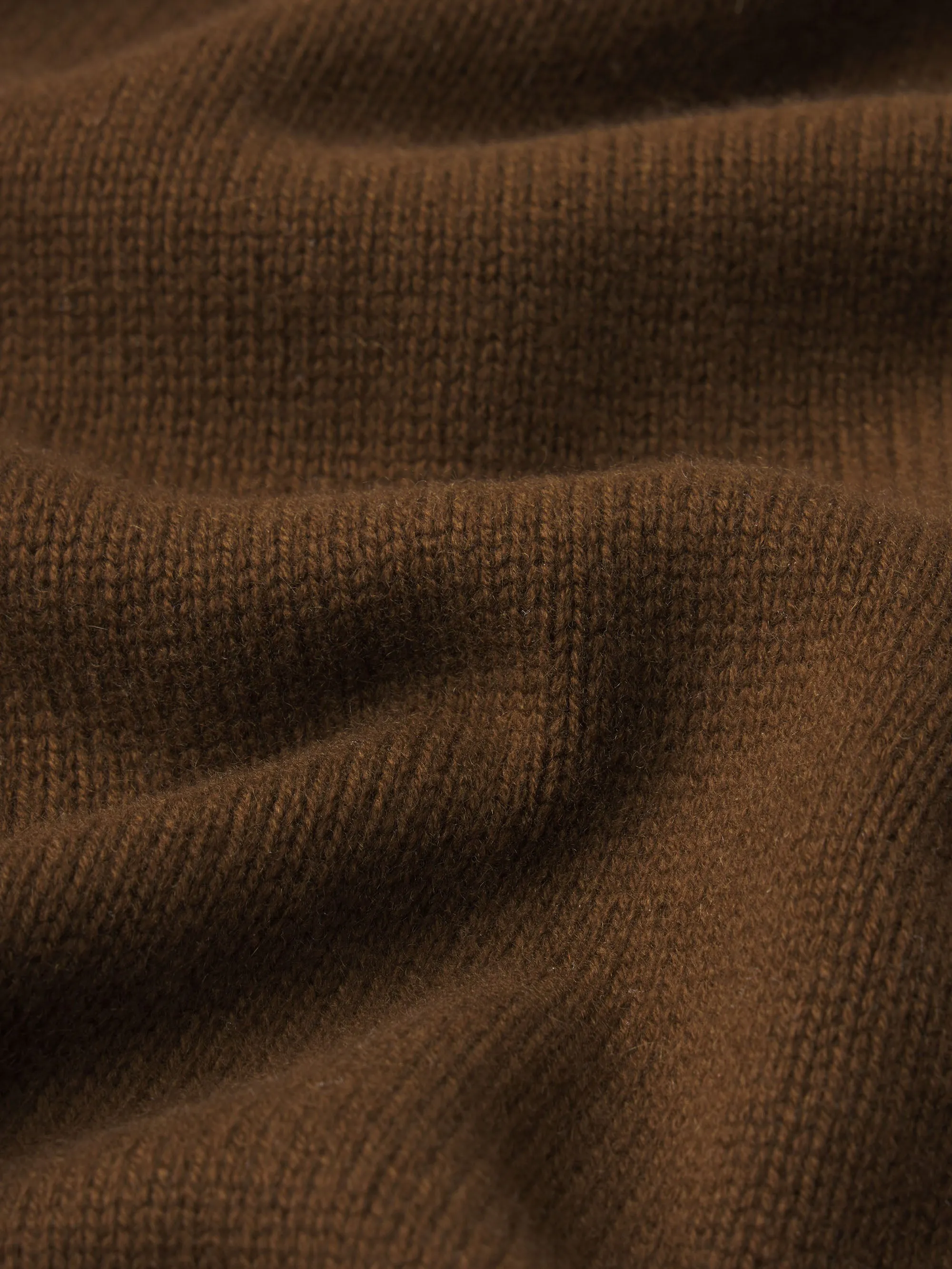 Cashmere Crewneck Sweater -- Dark Camel
