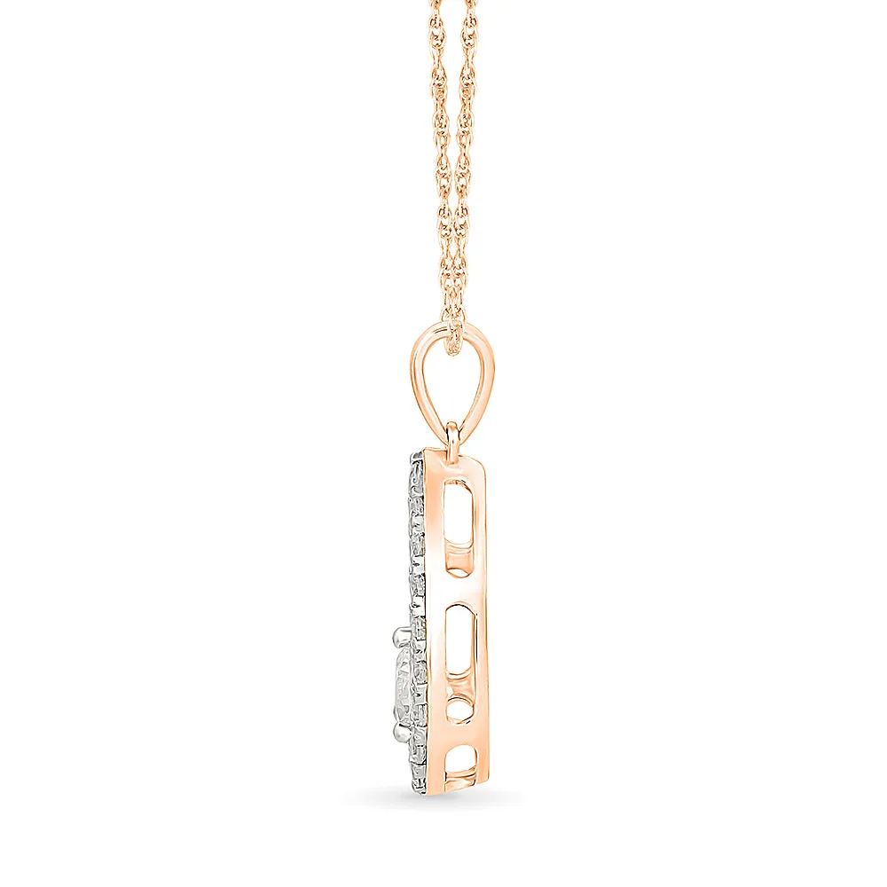 Dancing Pear-Shaped Diamond Pendant