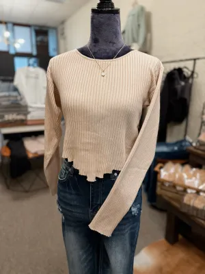 Edgy Ribbed Sweater
