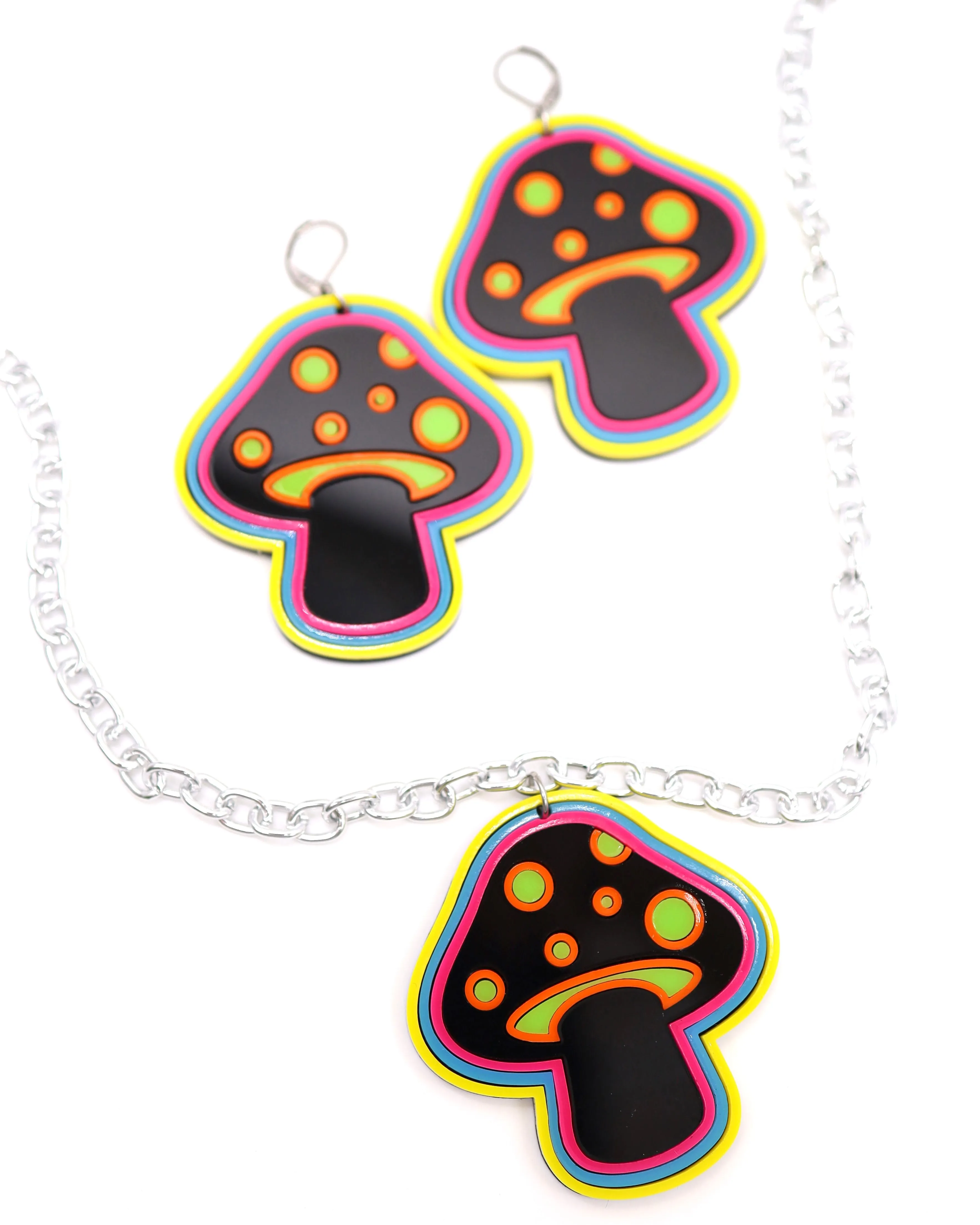Electric Shroom Choker Necklace