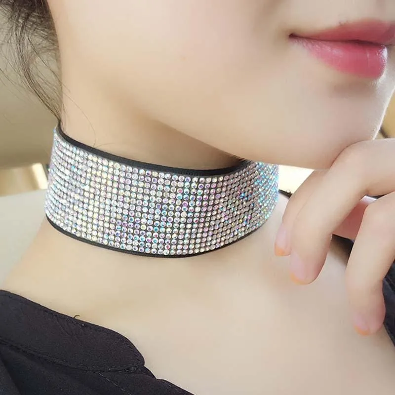 Fashion Multicolour Full Crystal Bridal Necklaces | Bridelily