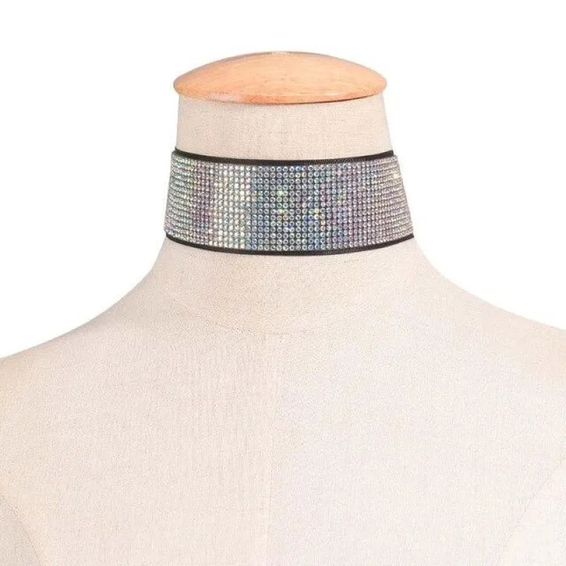 Fashion Multicolour Full Crystal Bridal Necklaces | Bridelily