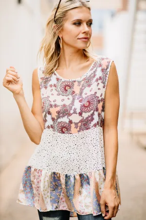 Feeling Bold Tank Brown Colorblock Tank