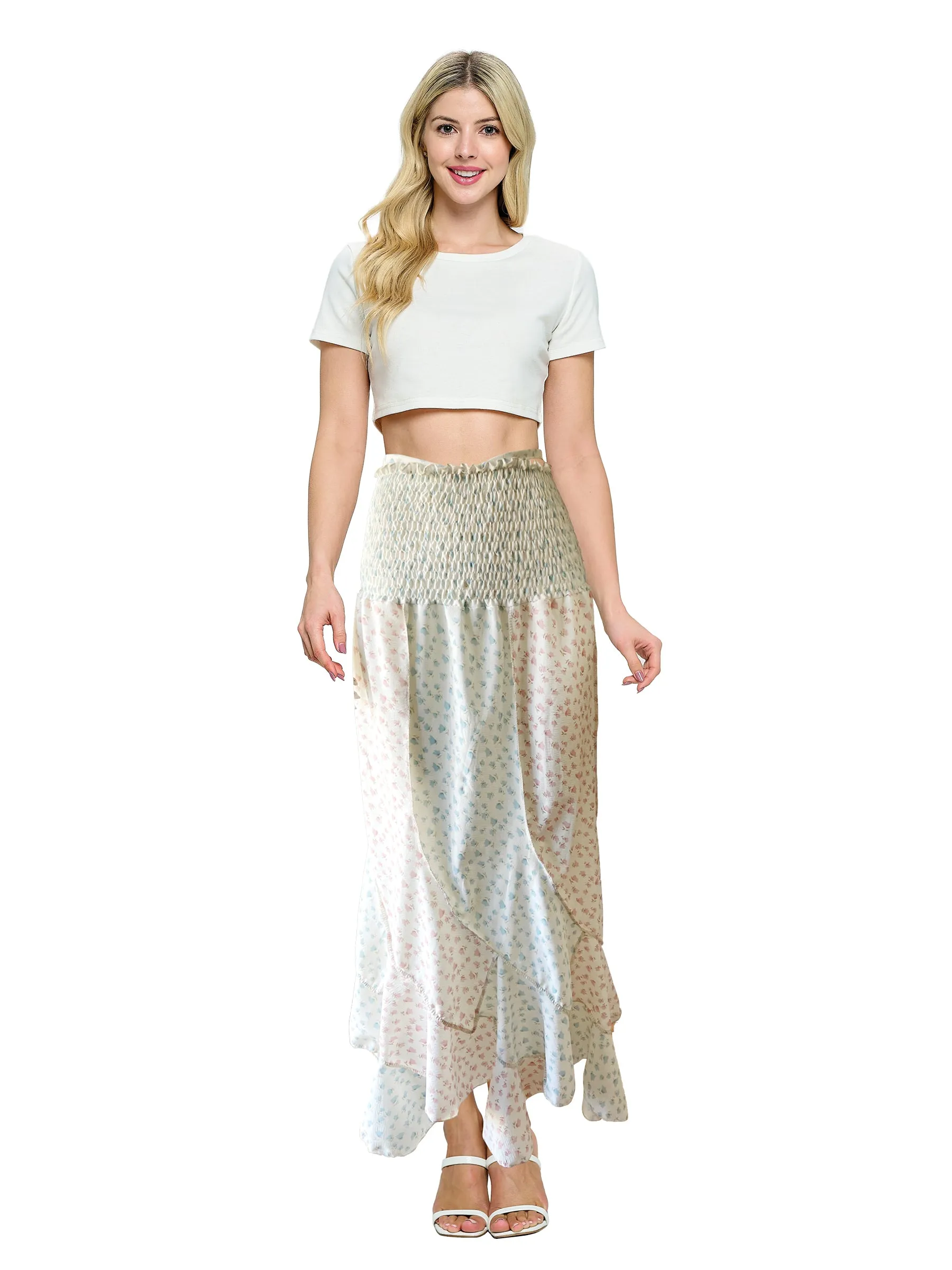 Floral Boho Convertible Dress to Skirt