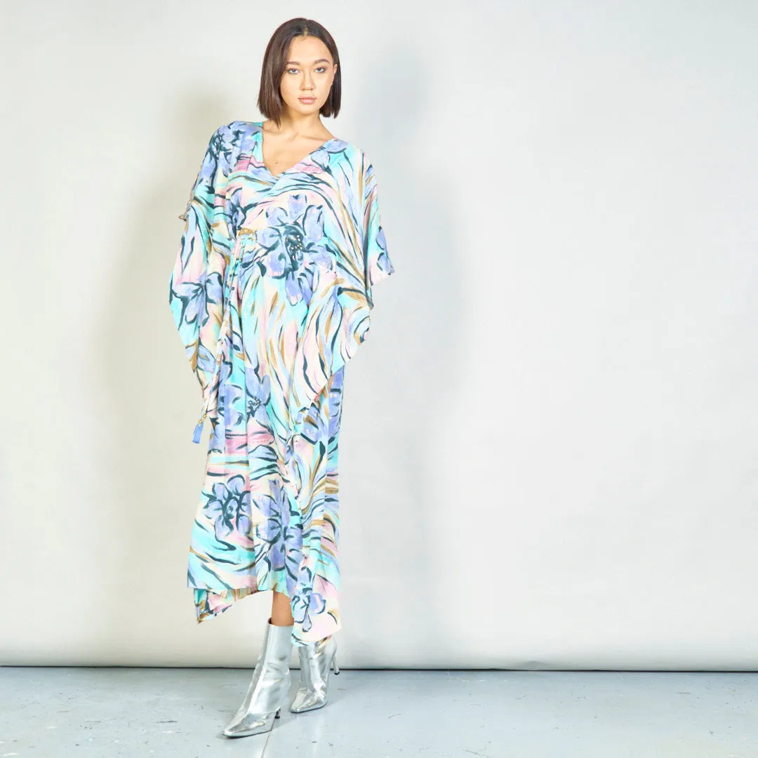 Floral print kaftan maxi dress wholesale