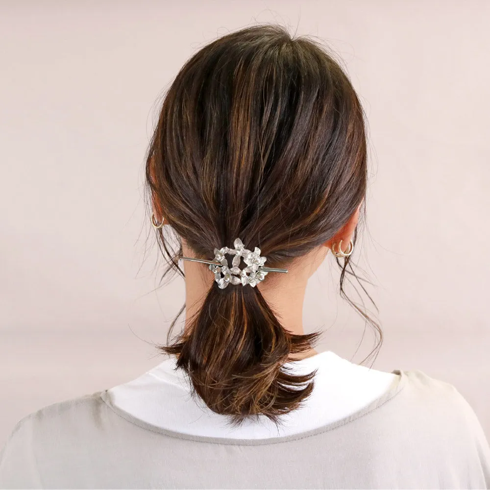 Flower Maje Cuff Pony Hook