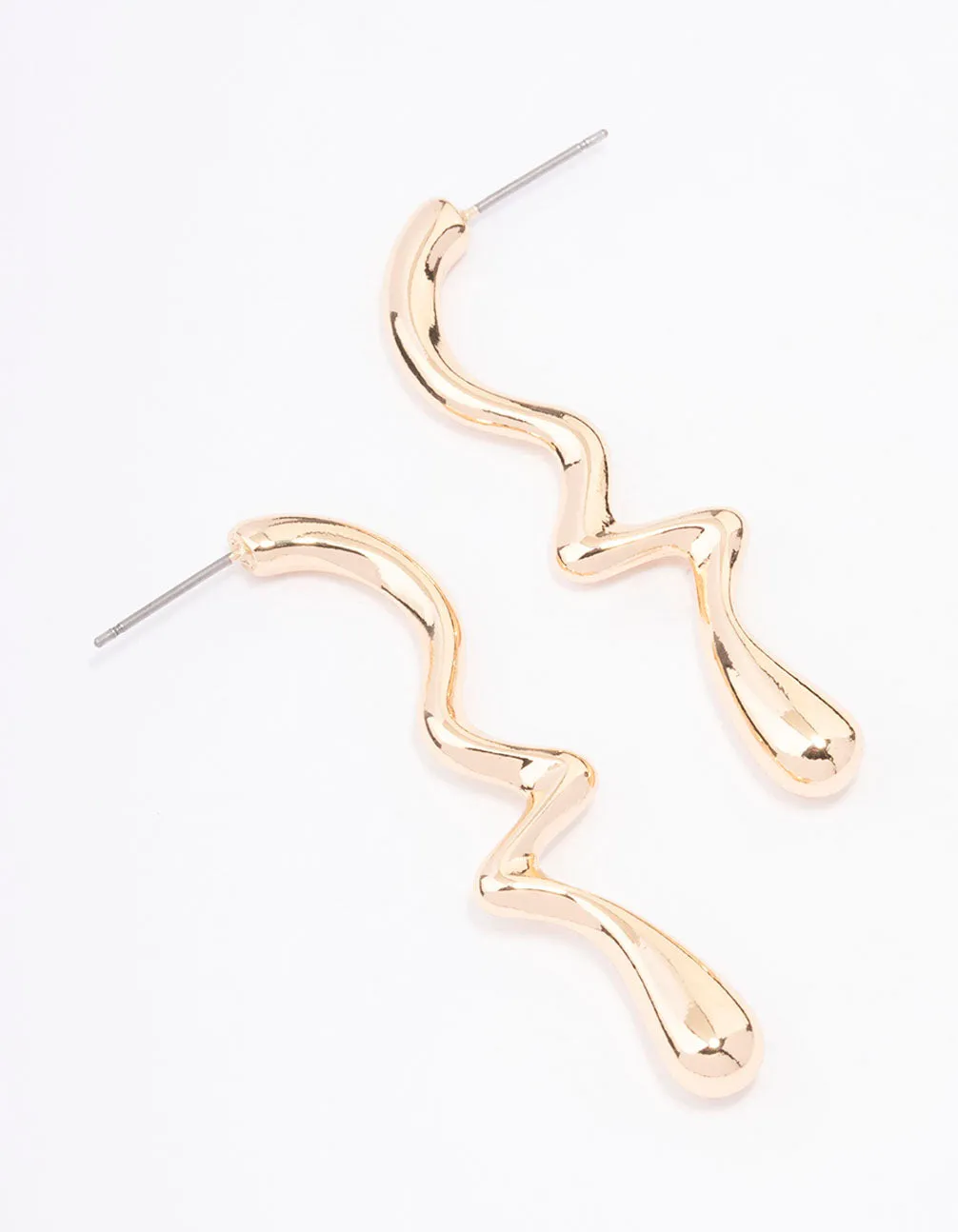 Gold Drip Drop Earrings