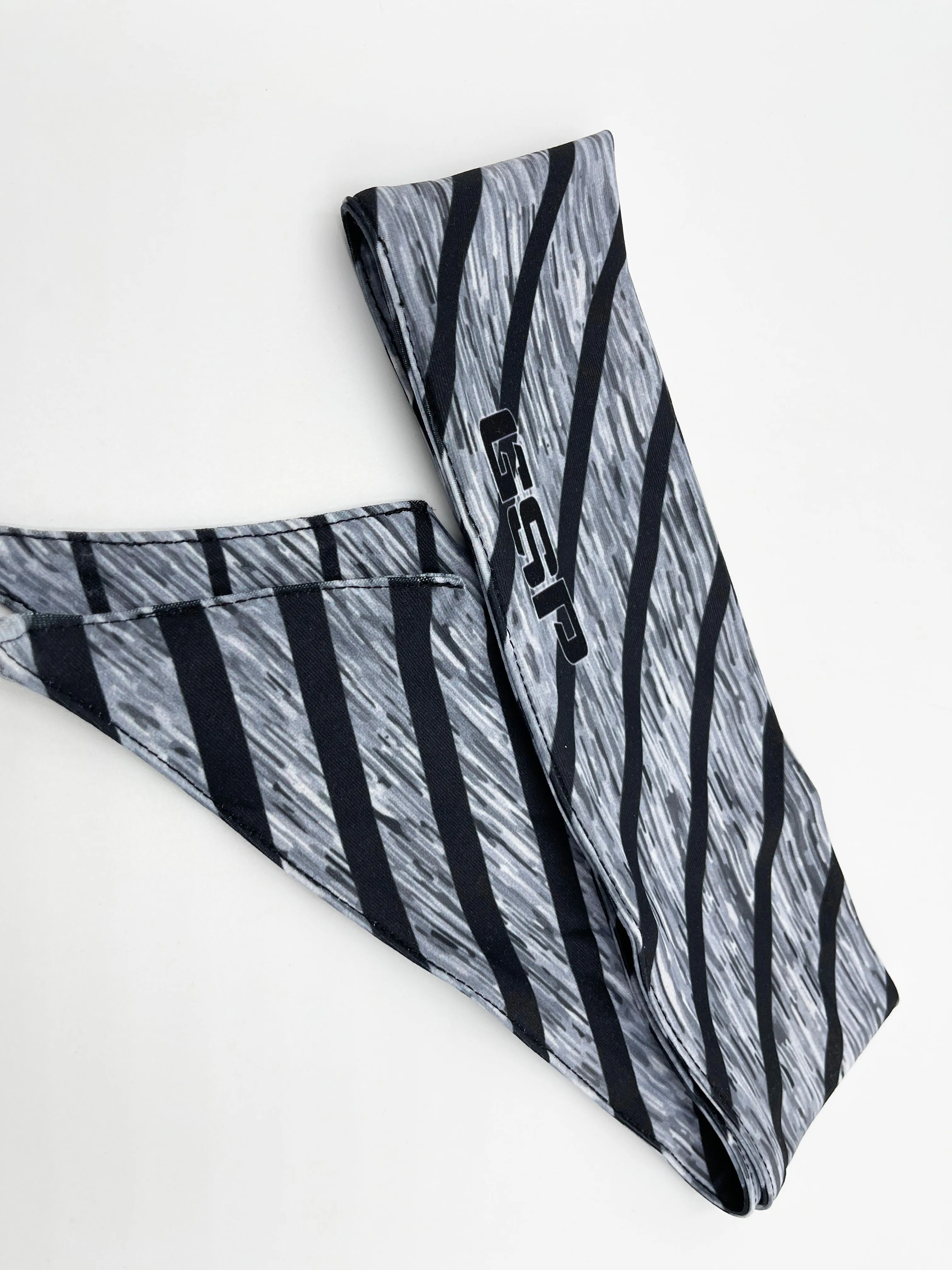 GS Sports Tied Headband - Heather Stripes