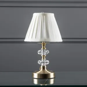 Hermanas Antique Brass Touch Table Lamp