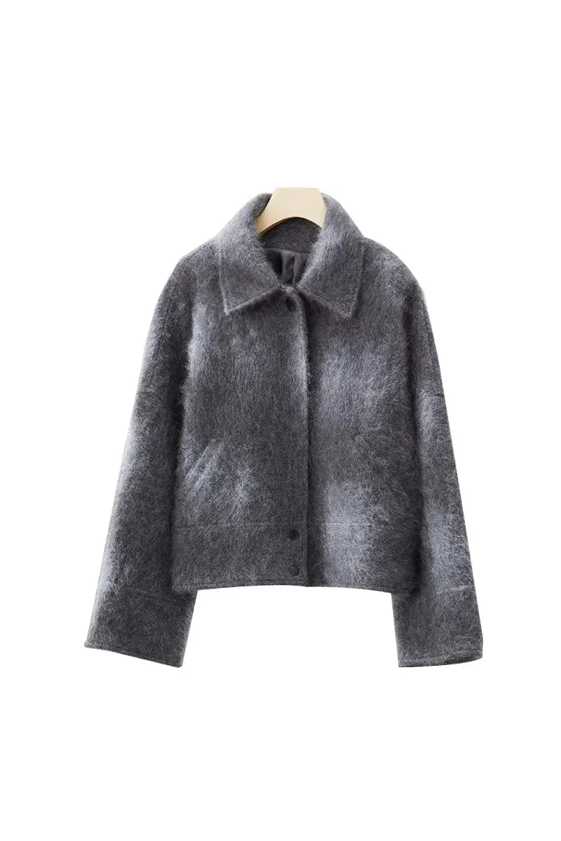 Luxe 100 Cashmere Boxy Cropped Jacket