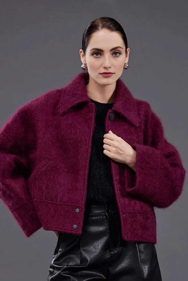Luxe 100 Cashmere Boxy Cropped Jacket