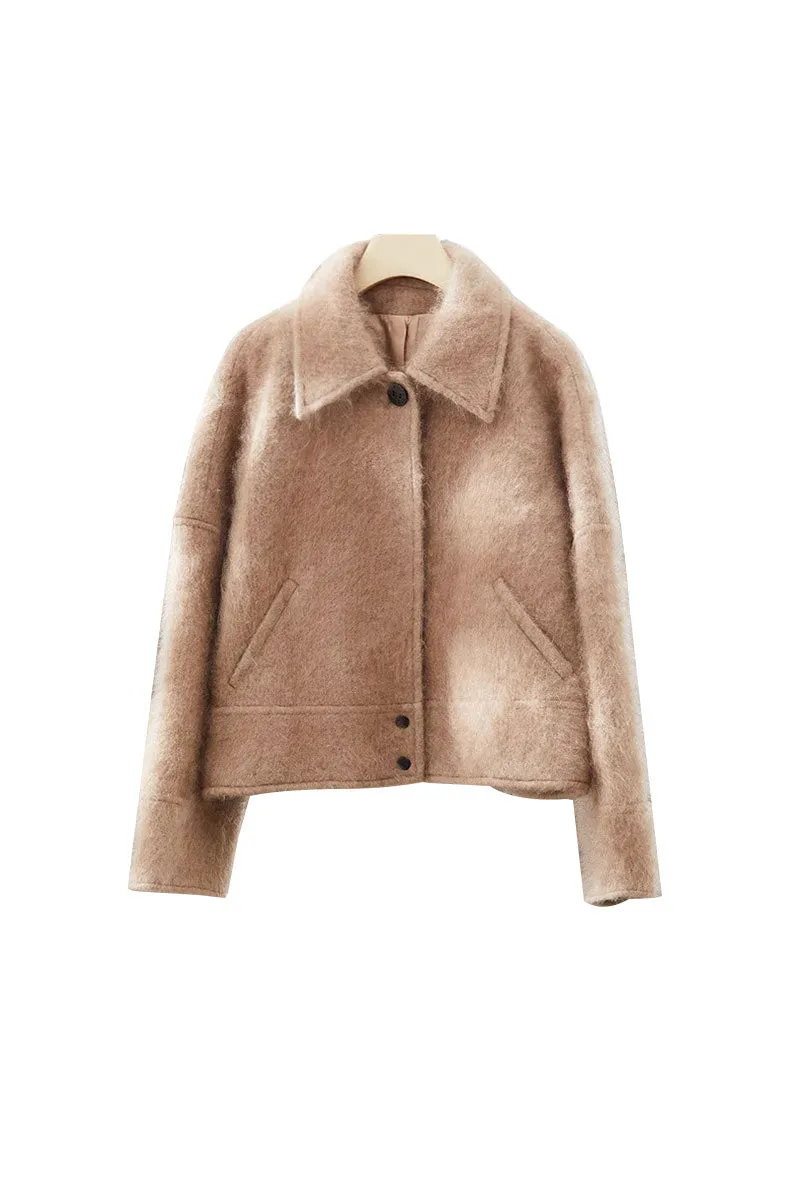 Luxe 100 Cashmere Boxy Cropped Jacket