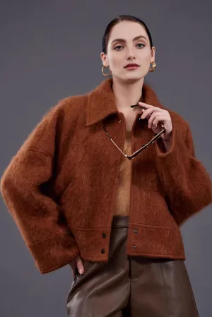 Luxe 100 Cashmere Boxy Cropped Jacket