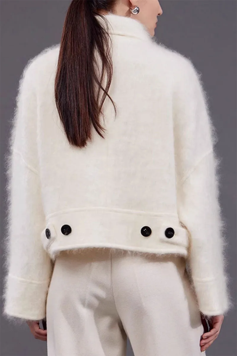 Luxe 100 Cashmere Boxy Cropped Jacket