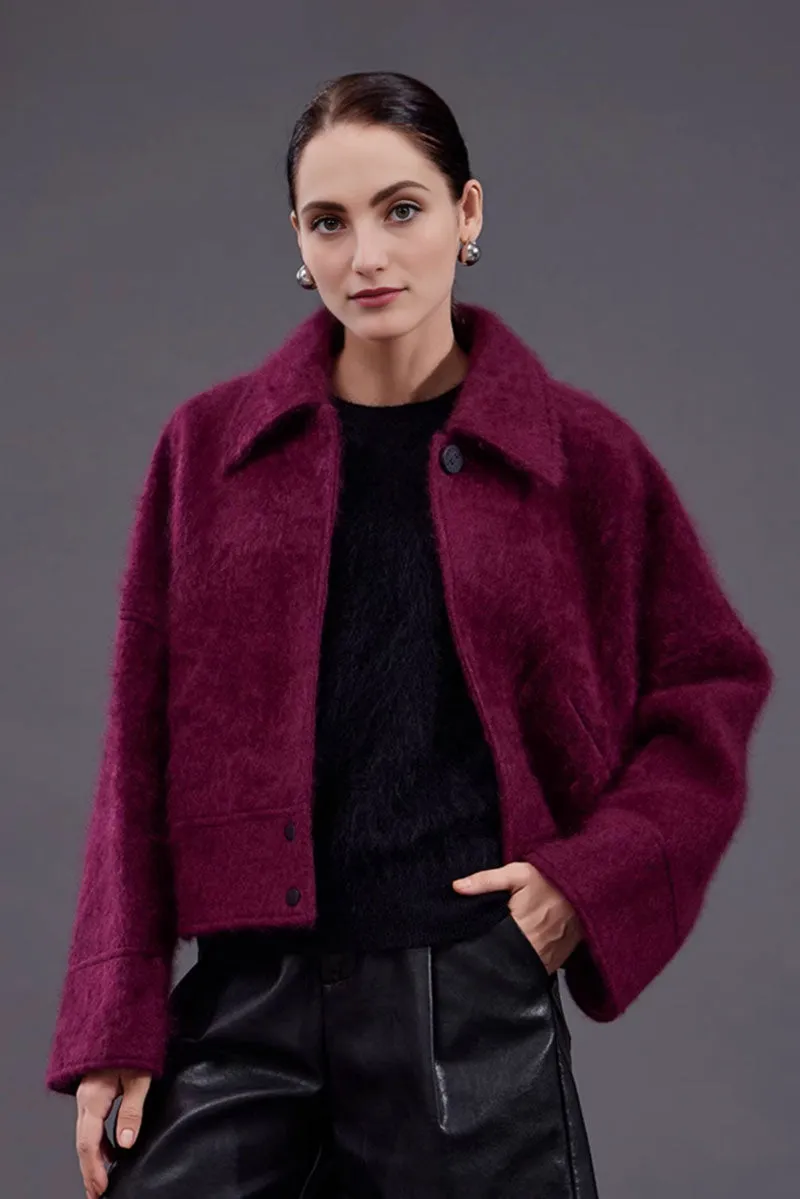Luxe 100 Cashmere Boxy Cropped Jacket