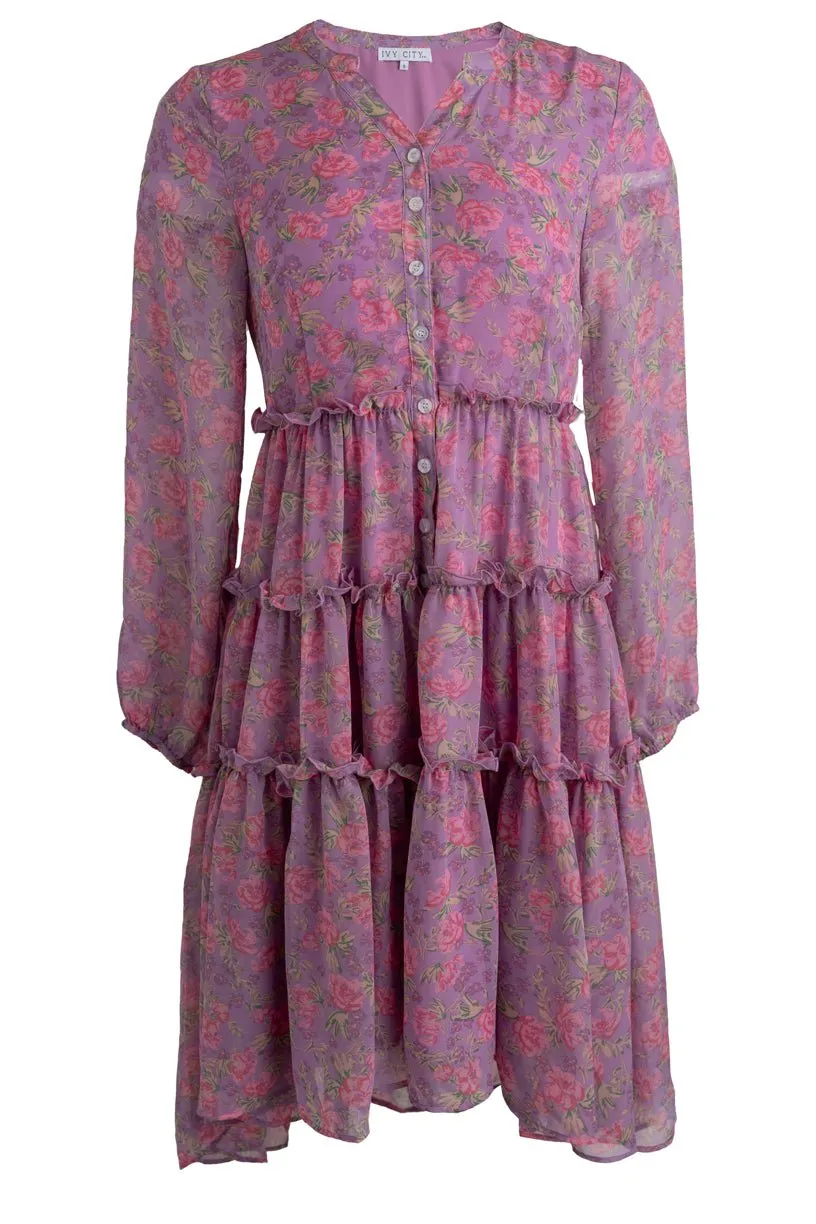 Lydia Dress in Pink Floral - FINAL SALE