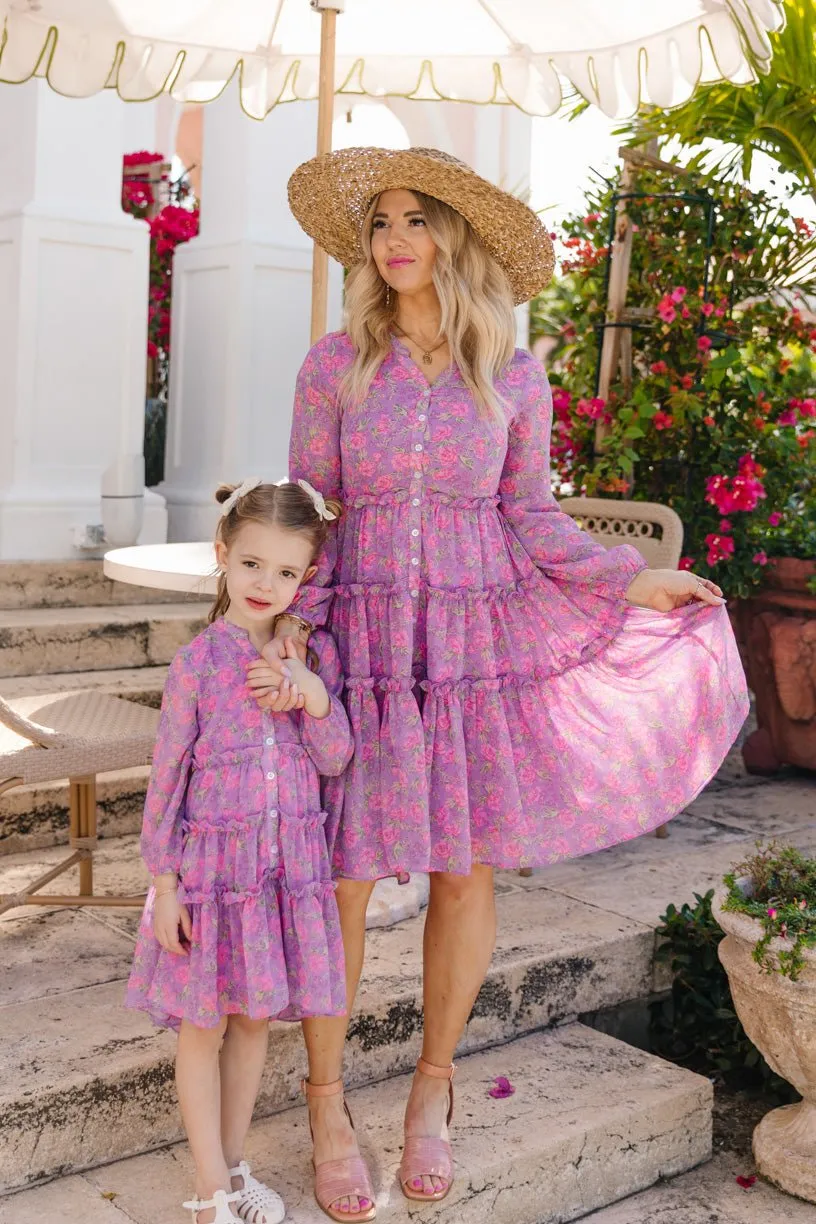 Lydia Dress in Pink Floral - FINAL SALE