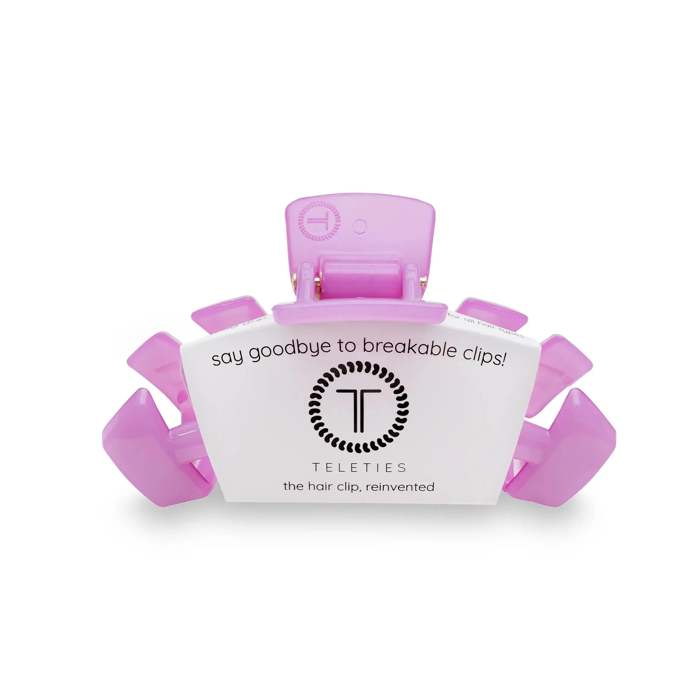 Medium Teletie Hair Clip (Mint, Purple, Pink)