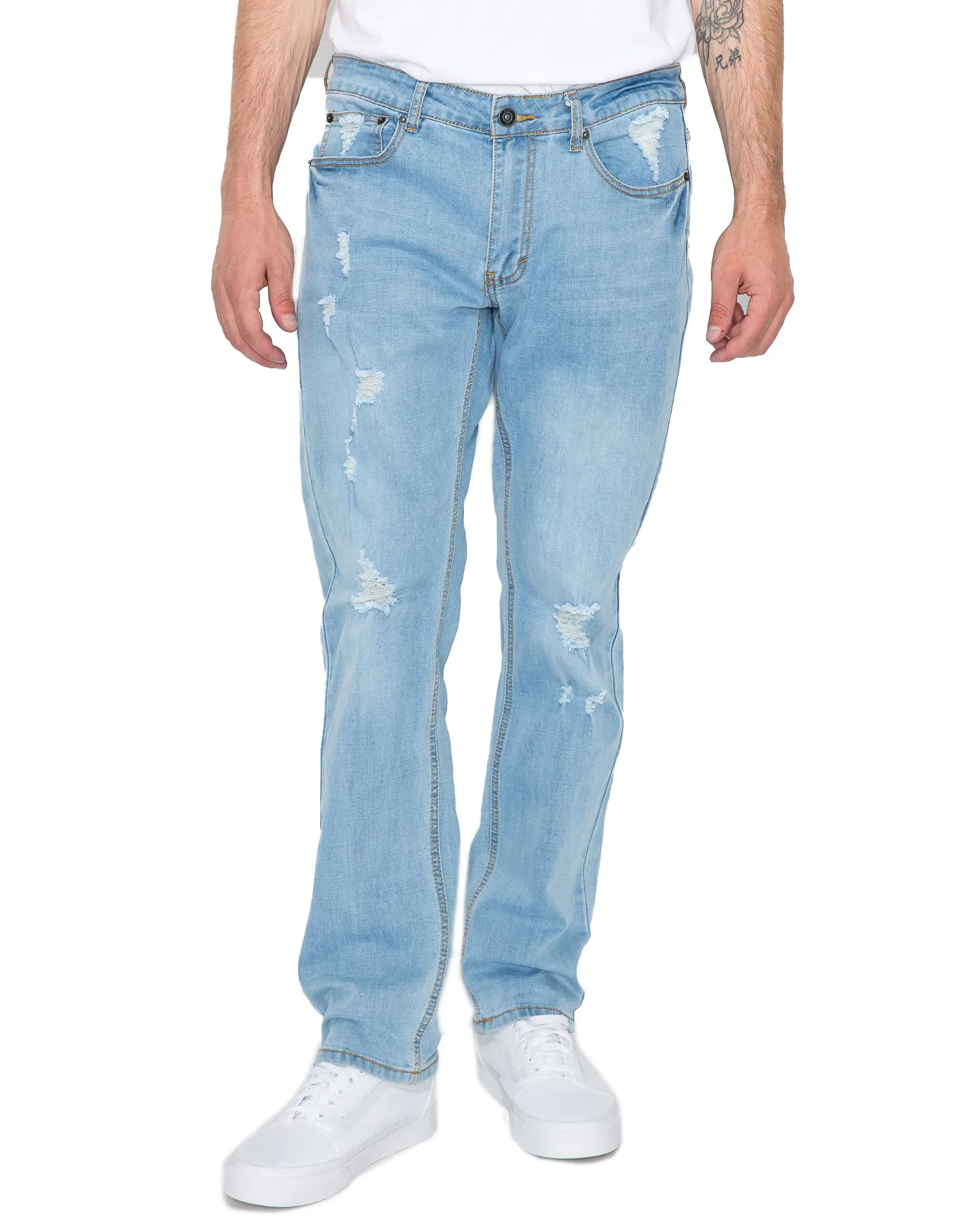 MEN'S CAYENNE RIPPED SLIM FIT JEANS