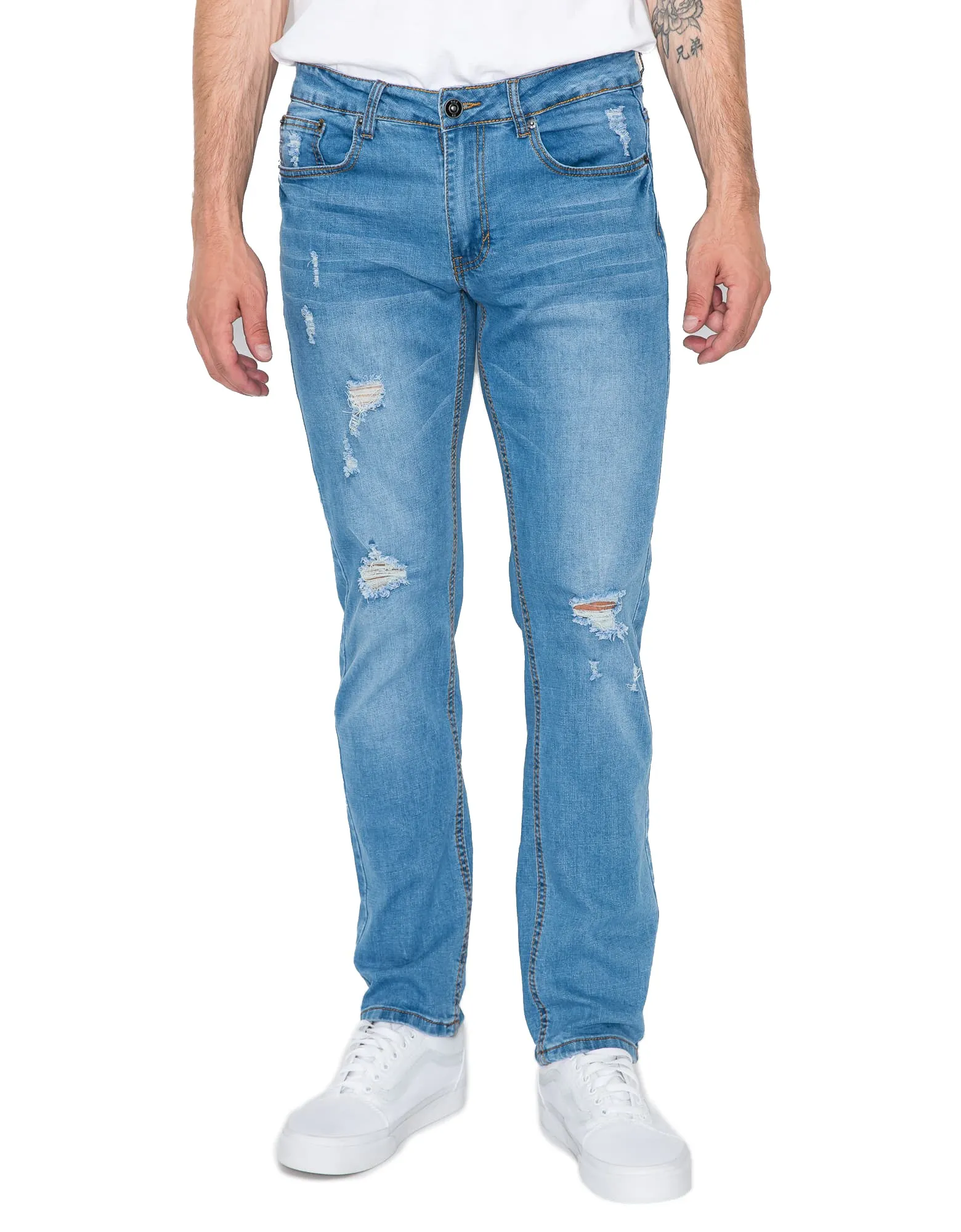 MEN'S CAYENNE RIPPED SLIM FIT JEANS
