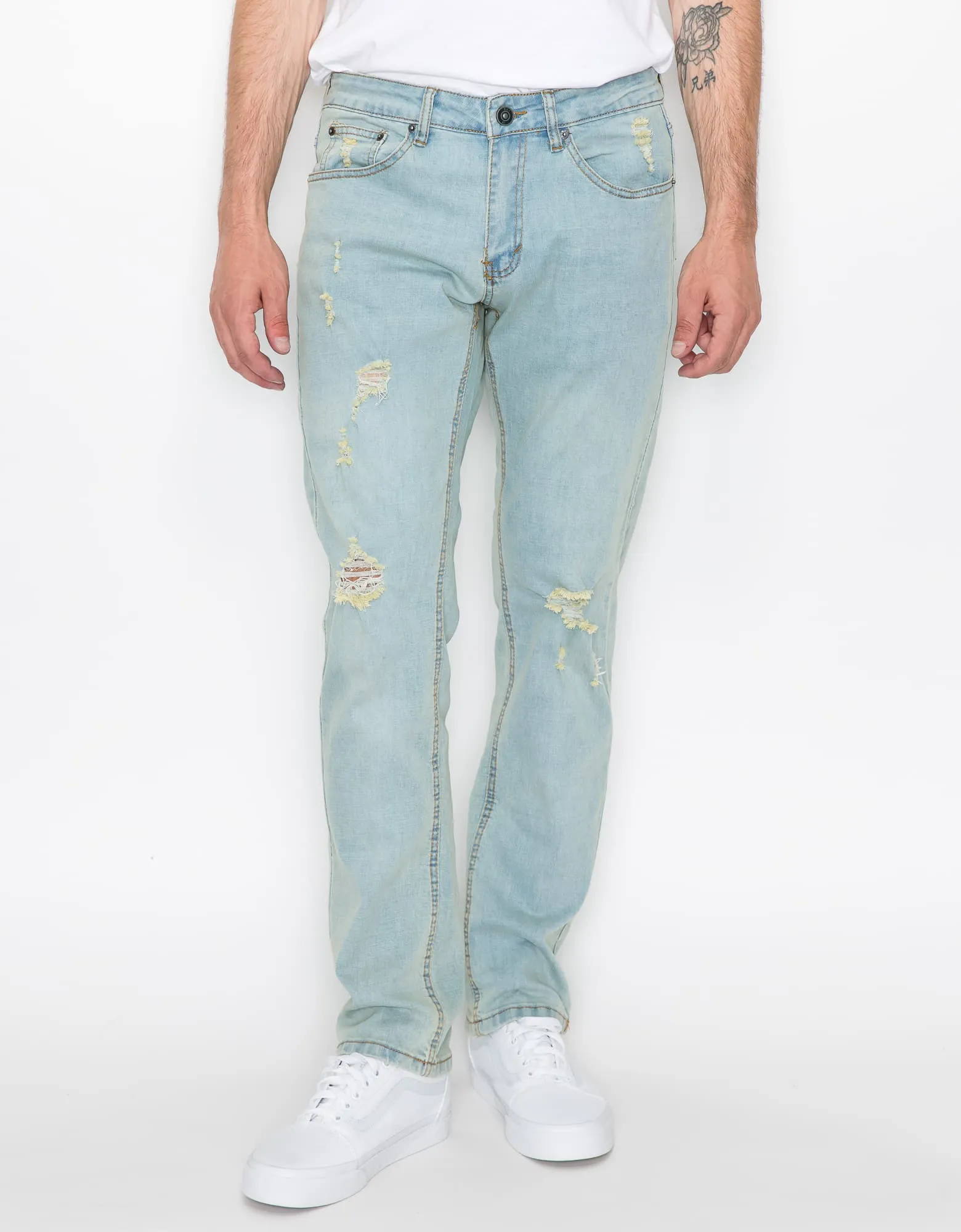 MEN'S CAYENNE RIPPED SLIM FIT JEANS
