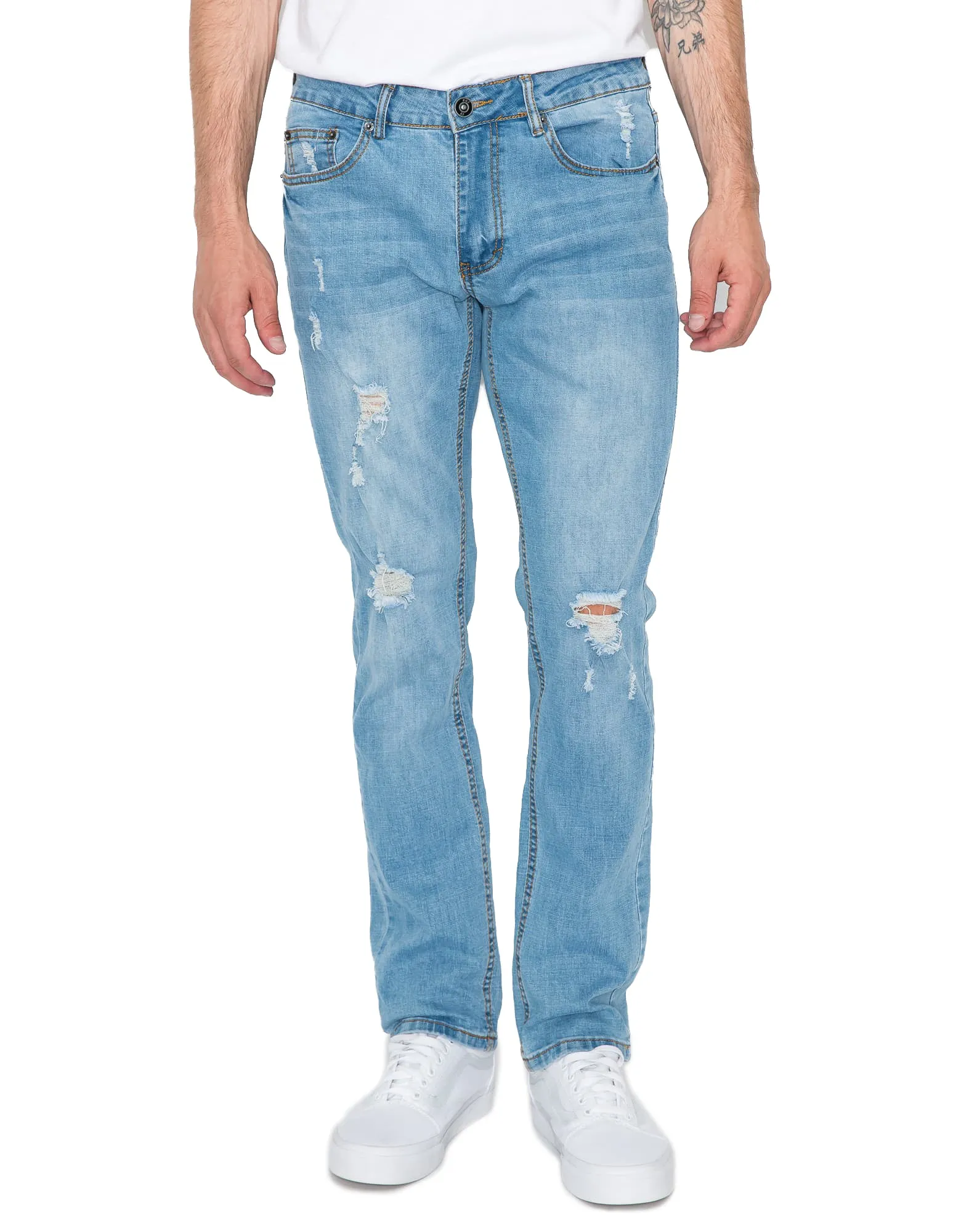MEN'S CAYENNE RIPPED SLIM FIT JEANS