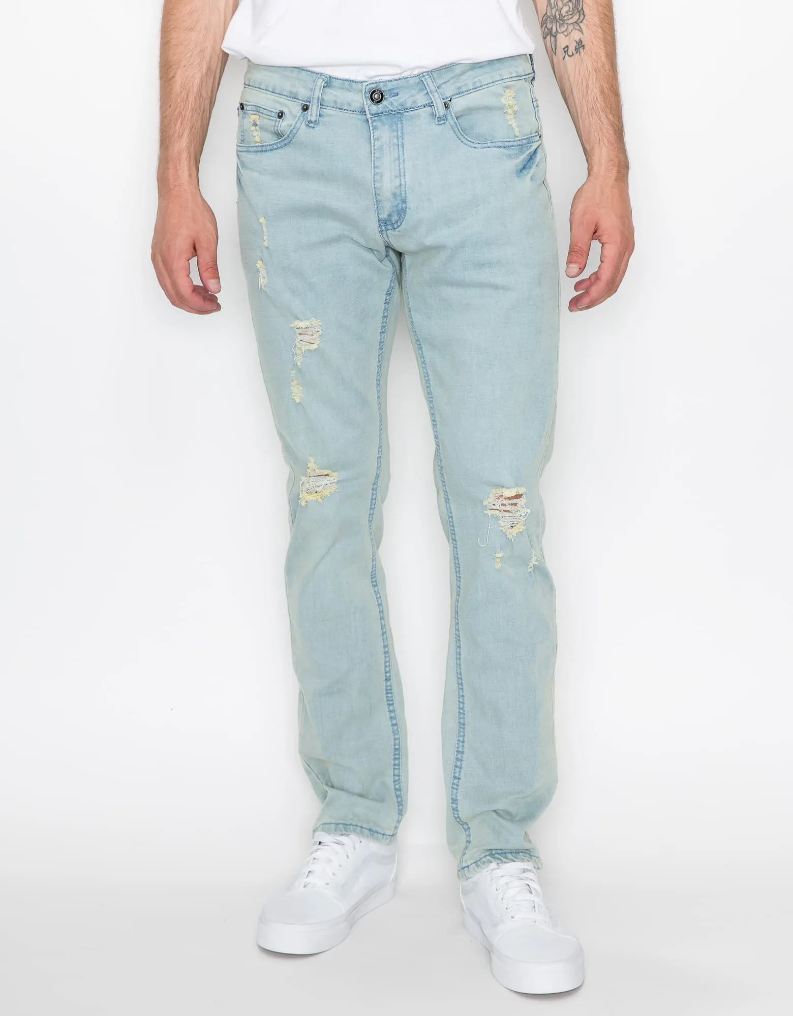 MEN'S CAYENNE RIPPED SLIM FIT JEANS
