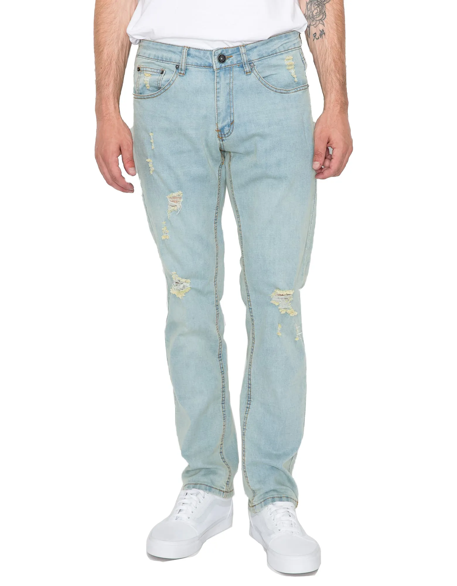 MEN'S CAYENNE RIPPED SLIM FIT JEANS