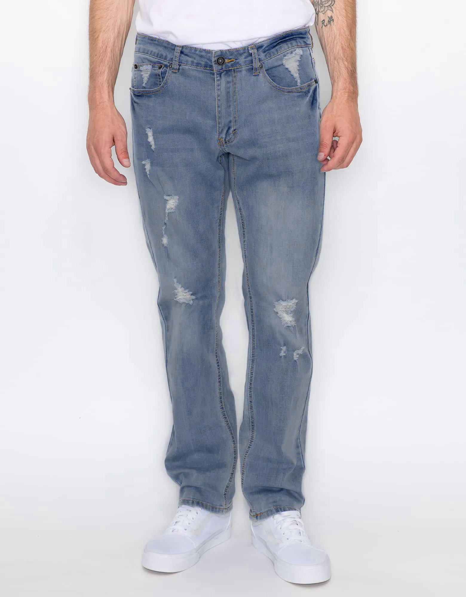 MEN'S CAYENNE RIPPED SLIM FIT JEANS
