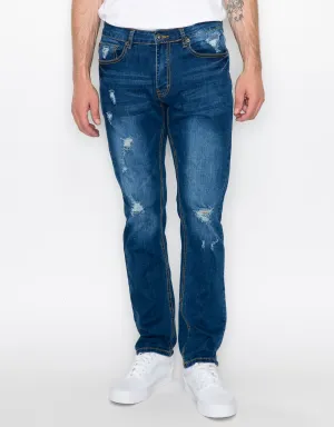 MEN'S CAYENNE RIPPED SLIM FIT JEANS