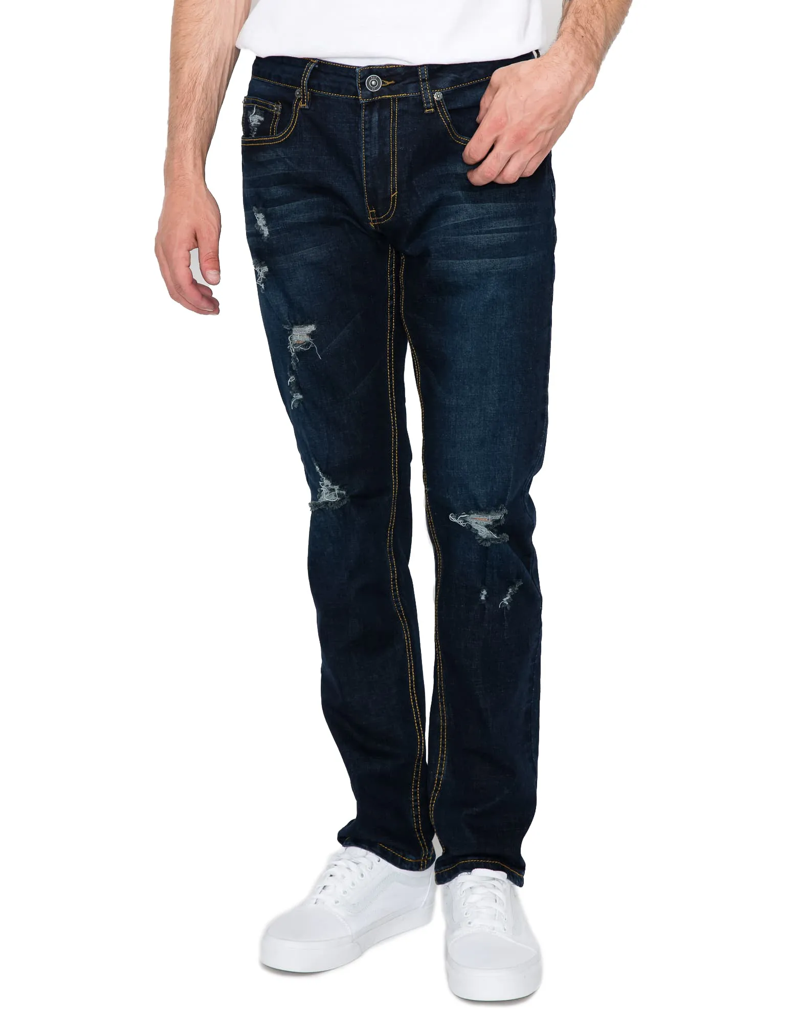 MEN'S CAYENNE RIPPED SLIM FIT JEANS