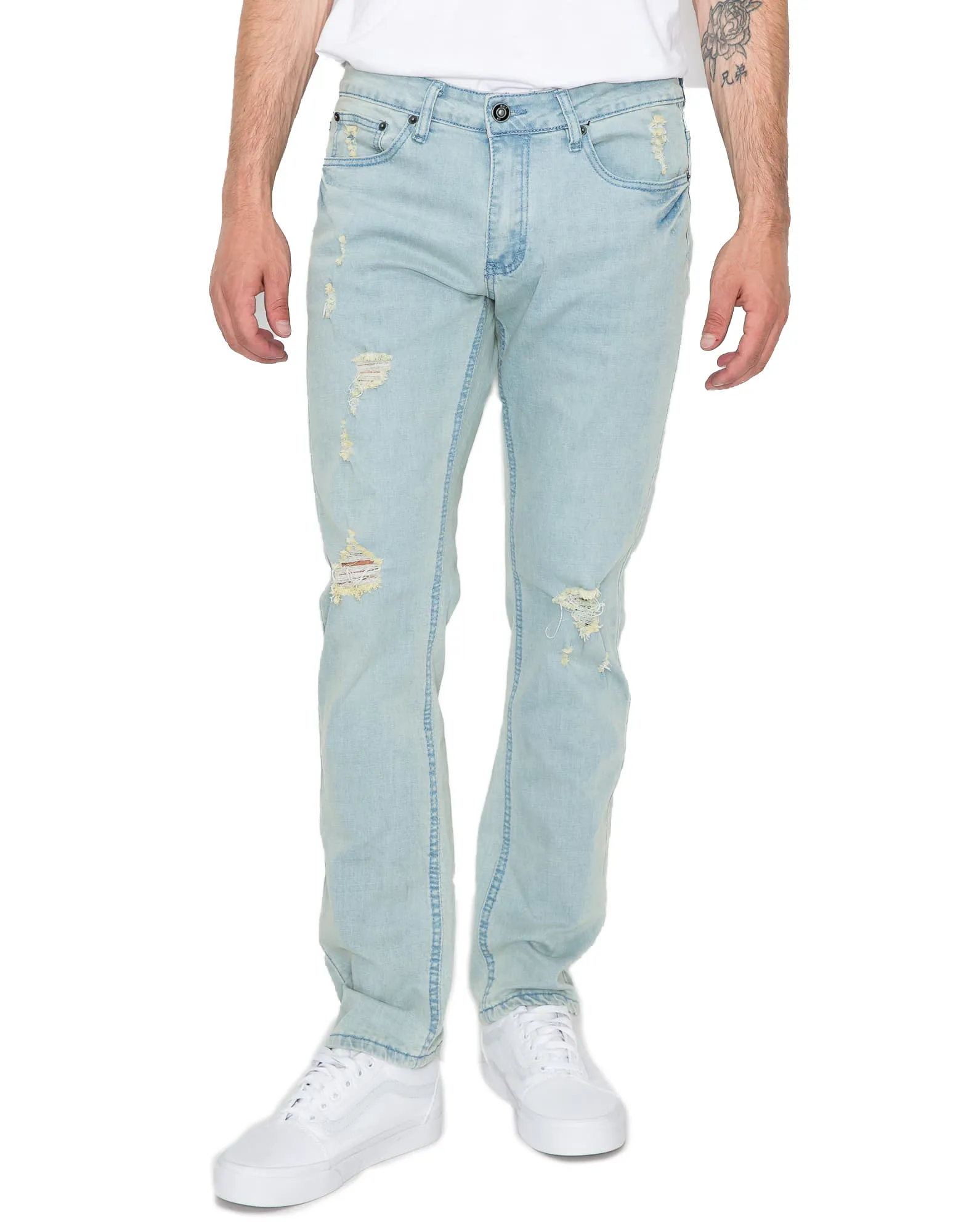 MEN'S CAYENNE RIPPED SLIM FIT JEANS