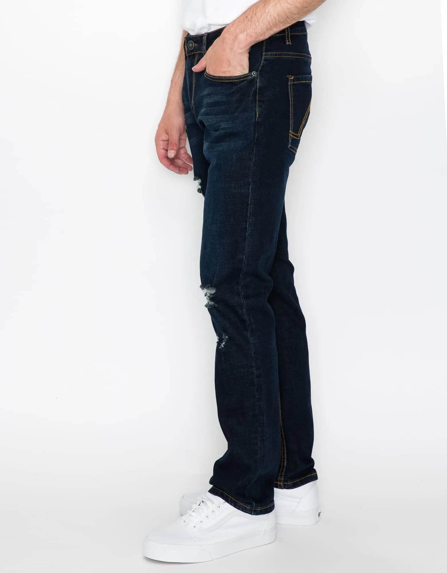 MEN'S CAYENNE RIPPED SLIM FIT JEANS