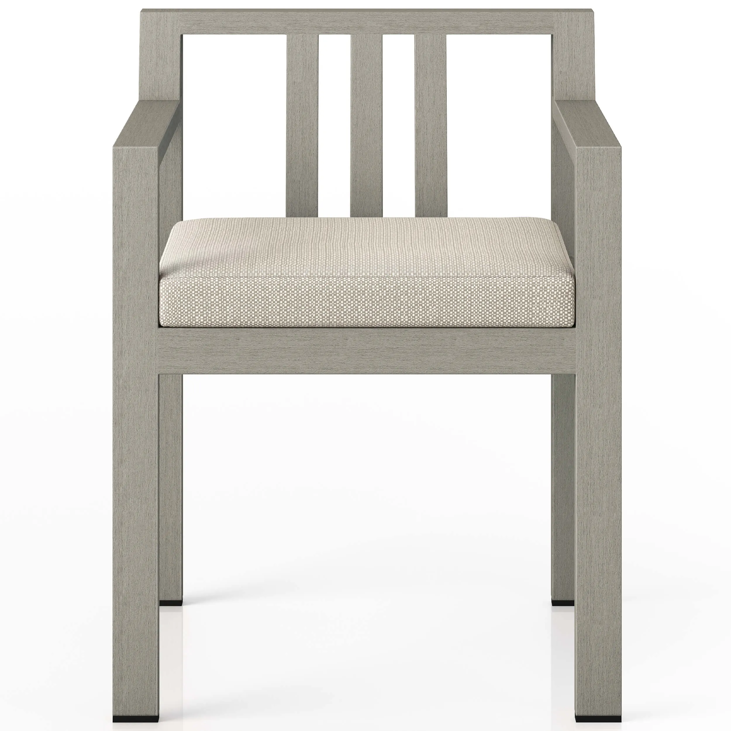 Monterey Outdoor Dining Armchair, Faye Sand/Weathered Grey, Set of 2