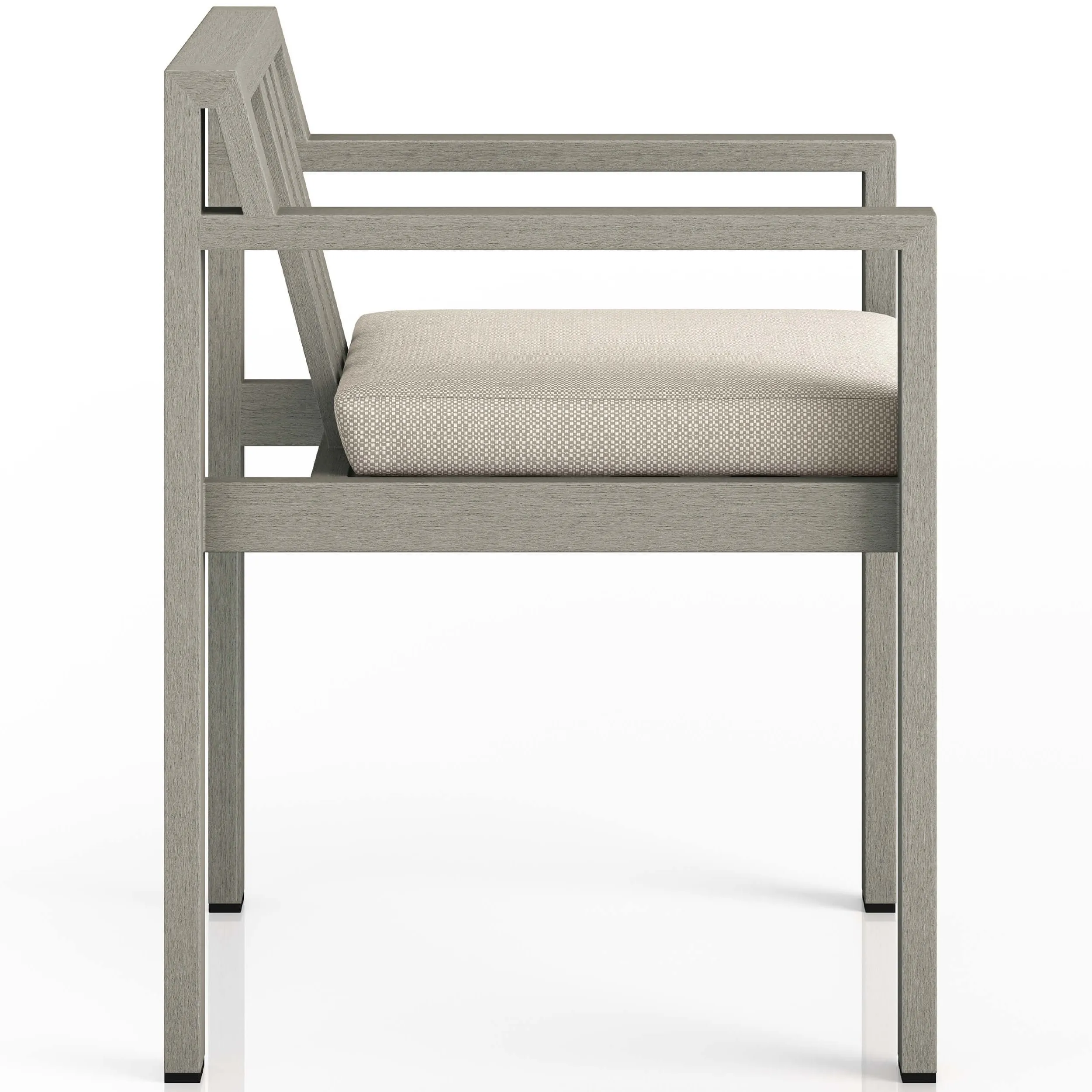 Monterey Outdoor Dining Armchair, Faye Sand/Weathered Grey, Set of 2