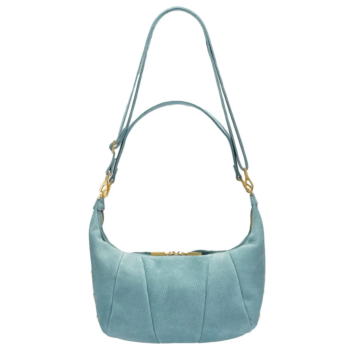 MORGAN - Bay Blue Nubuck/Brushed Gold