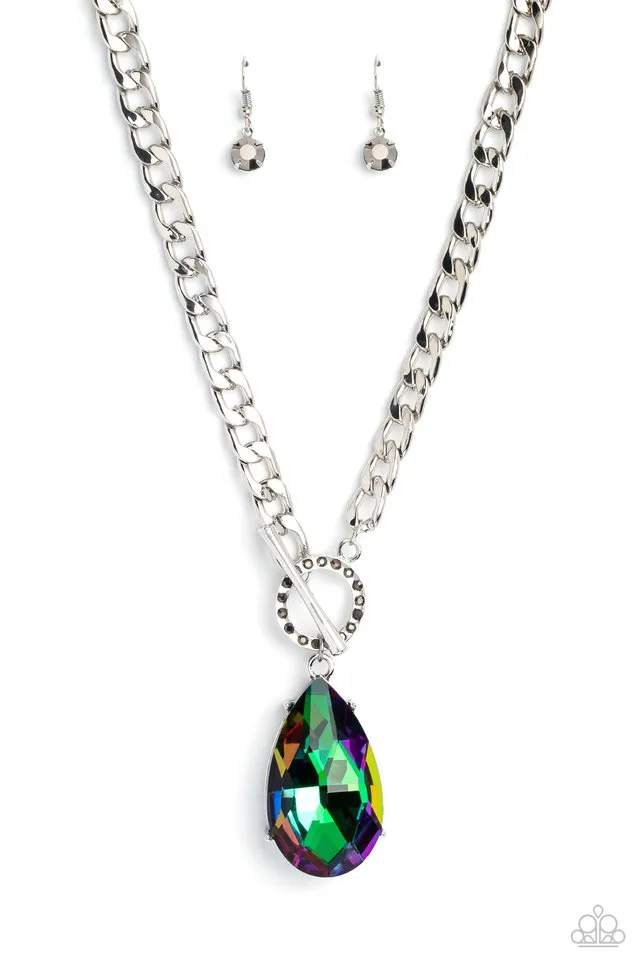 Paparazzi Necklace ~ Edgy Exaggeration - Multi